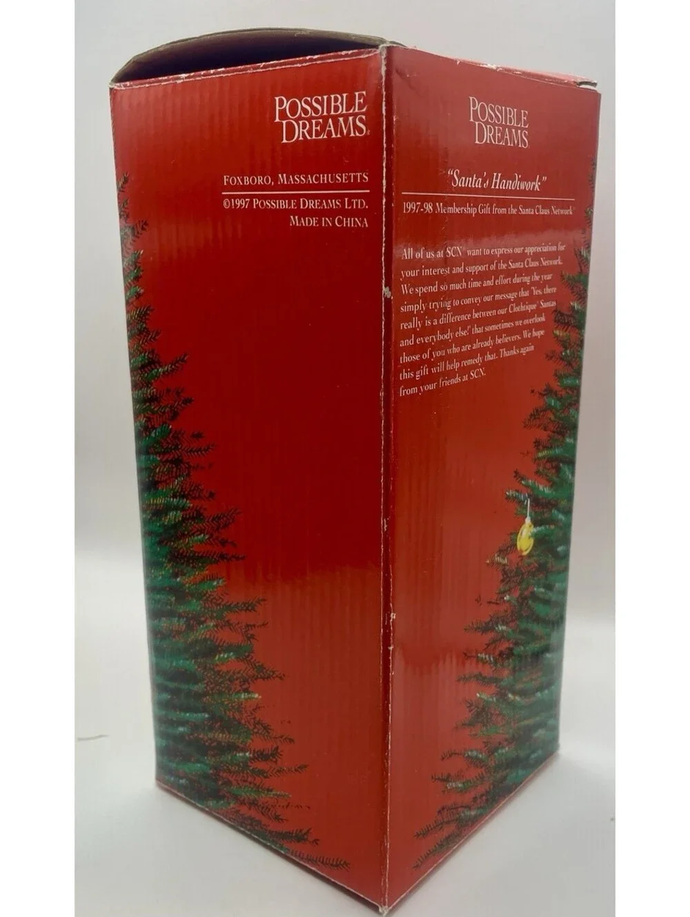 Clothtique Possible Dreams Santa's Handiwork 1997 #805006 Member Gift Exclusive